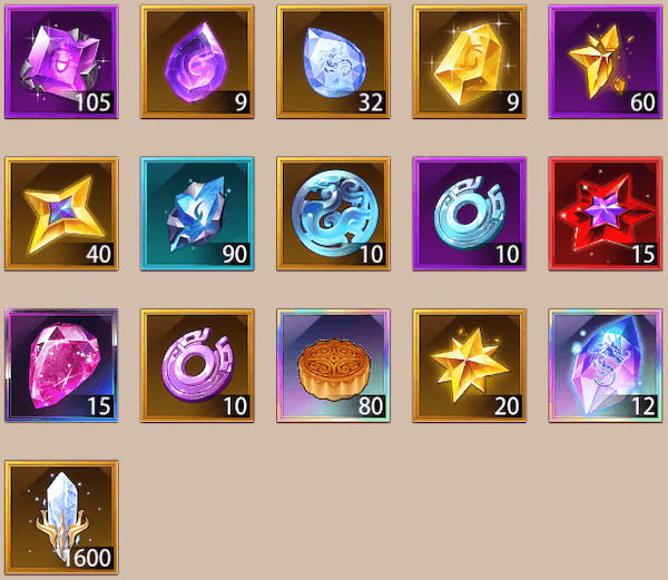 じゃんけん報酬一覧