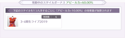 スタイルボーナス