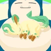 リーフィアの星4寝顔画像