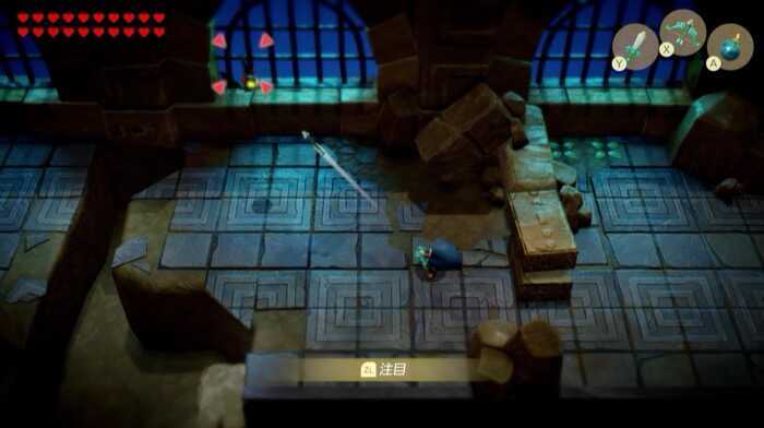 コウモリを弓で攻撃