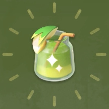 発光リンゴスムージー画像