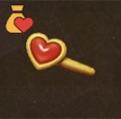 ハートのピン画像