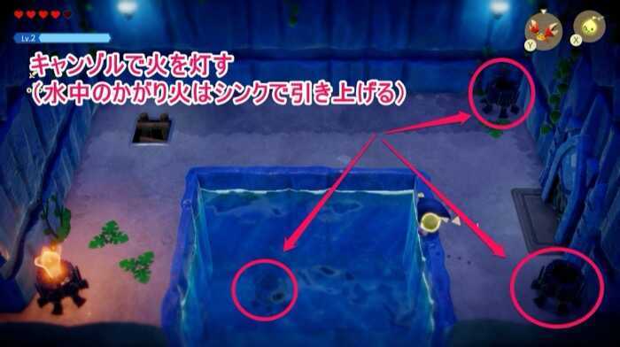 かがり火に火を灯す