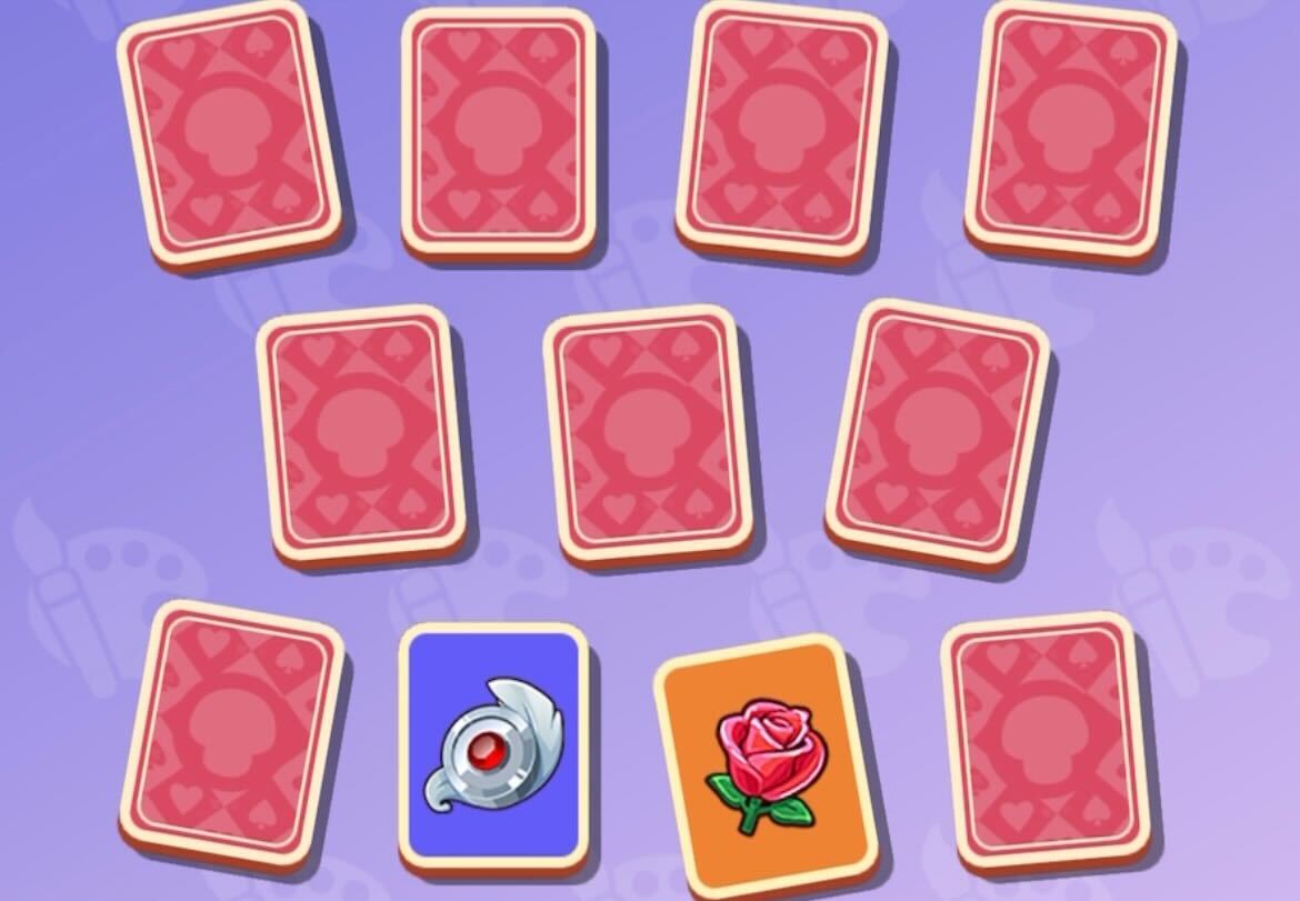 カードめくりは同じカードを揃える