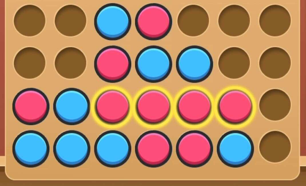 四段並べは縦横斜めに同じ色を4つ並べる