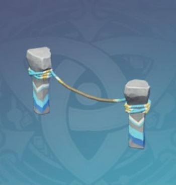 「勢いよく流れる地の欄干」の画像