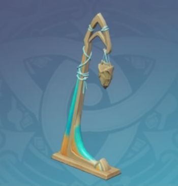 ホワイトオーク材「金突き」街灯の画像