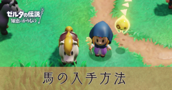 知恵のかりもの】馬の入手方法と操作方法【ゼルダの伝説 知恵