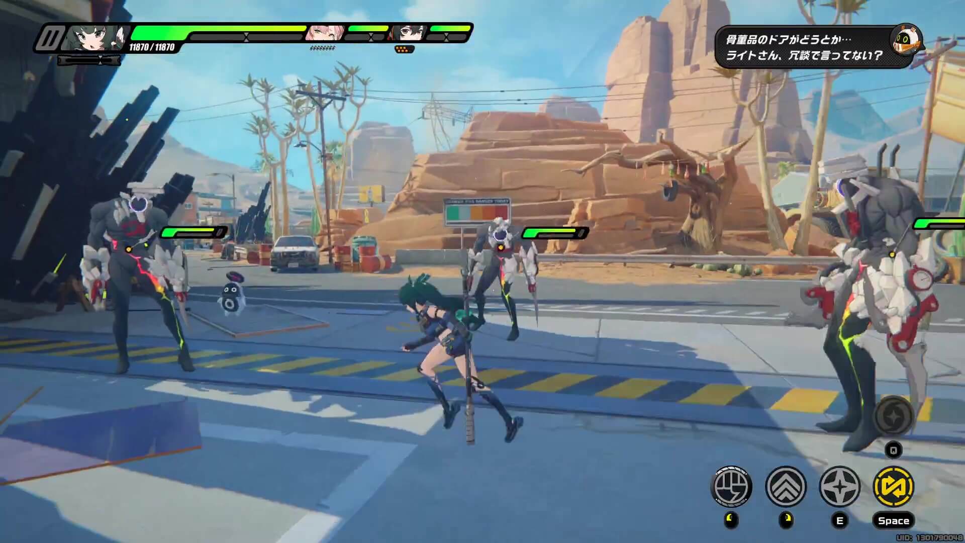 スイングドアから、カウボーイ登場