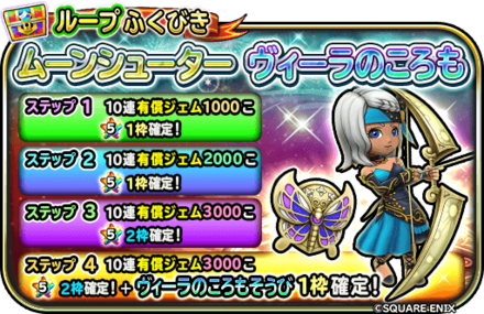 ヴィーラの衣装備ガチャのバナー