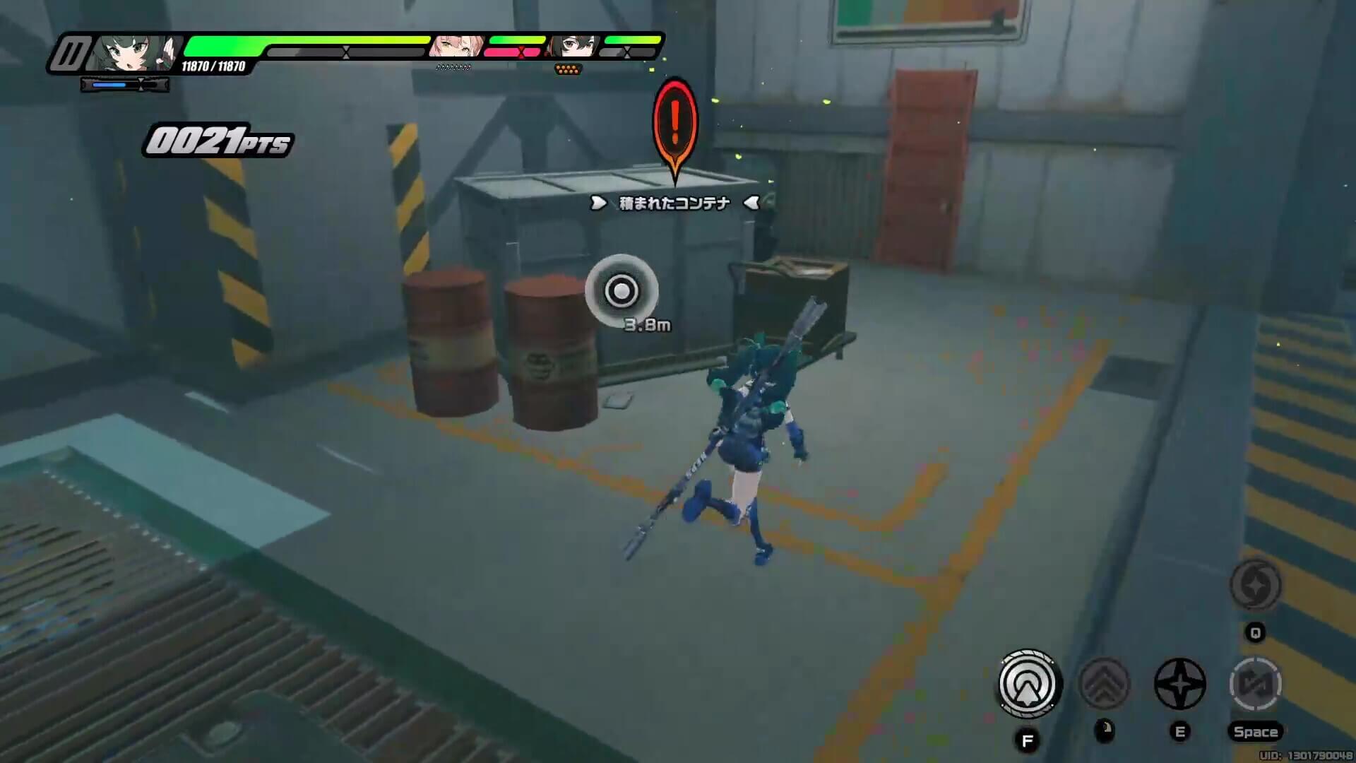 積まれたコンテナ