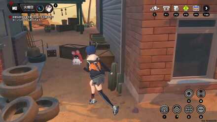 上層区域のにゃんきち長官の左にいる復讐ボンプを助ける