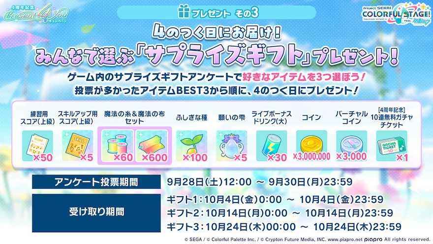 サプライズギフト