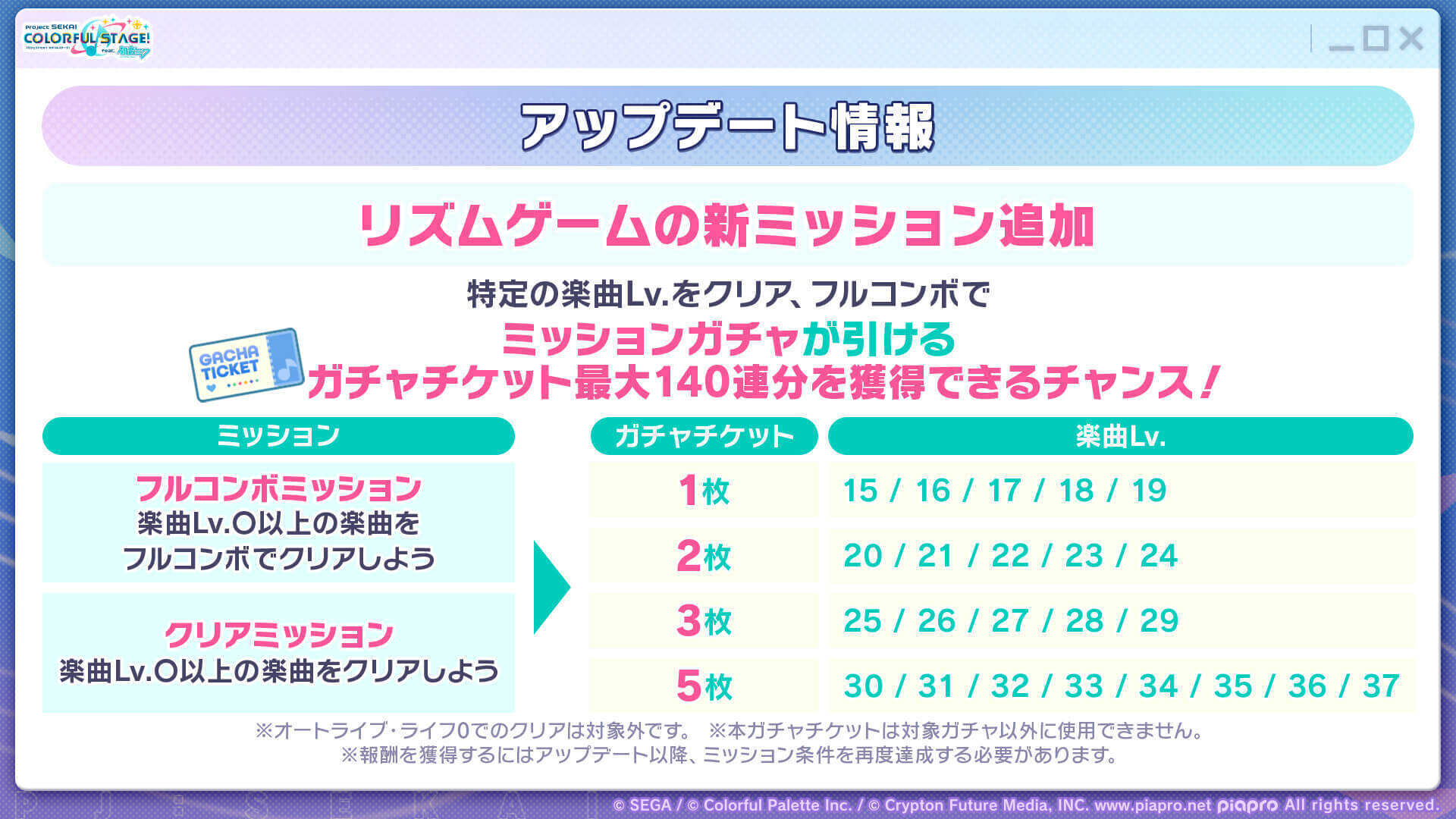 アプデ情報_リズムゲーム調整