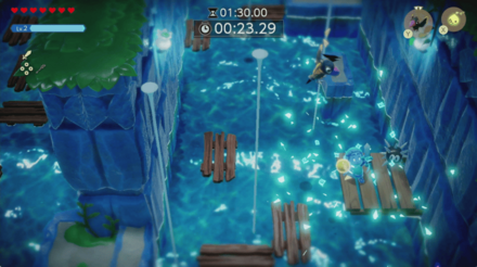 右のウニを撃破