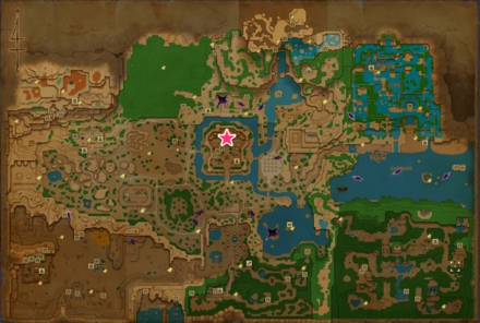 ゼルダのベッドのマップ場所