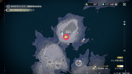 クココのマップ画像