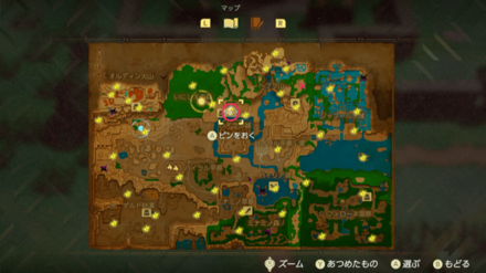 北の教会のどんぐり拾いマップ