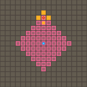 真・稲妻無双三段（強化後）の範囲