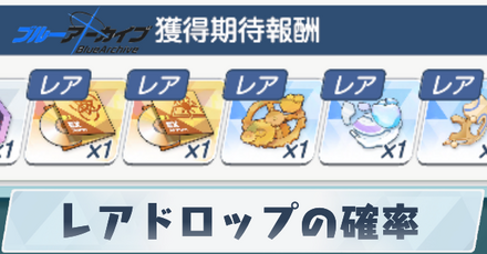 レアドロップの確率