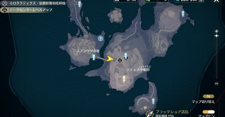 中枢部西側のドアマップ