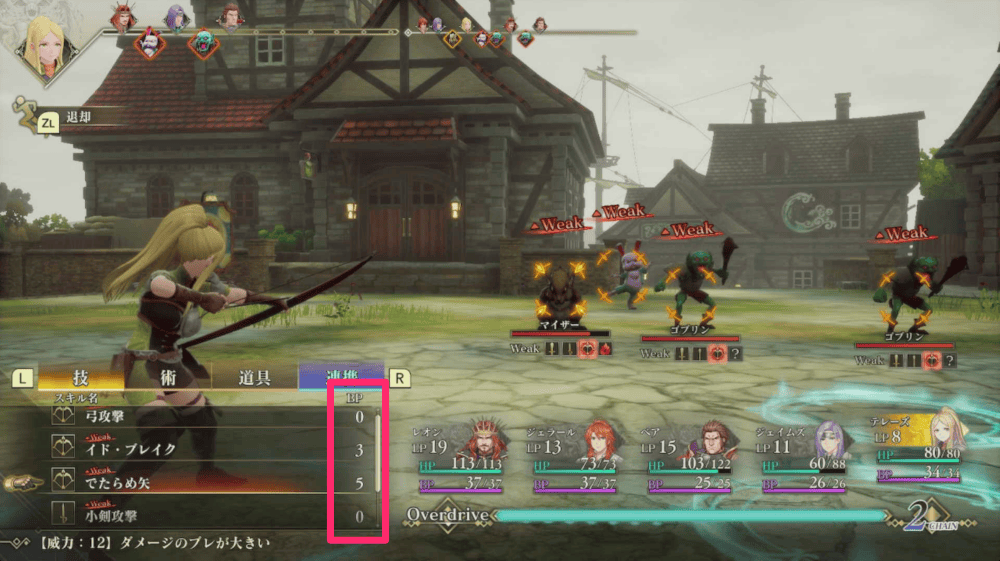 バトル中の様子