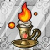 メラ属性の燭台画像