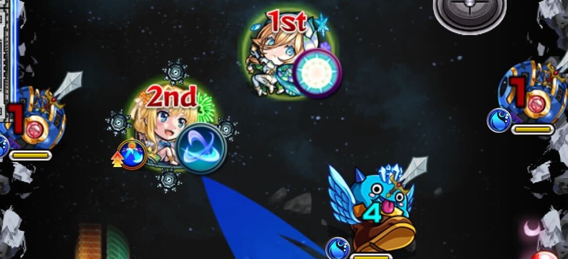 敵に触れると攻撃アップ