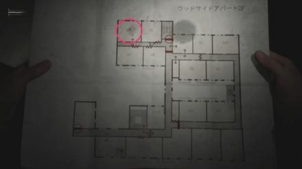 ハンドガンの入手場所のマップ