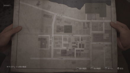 サウスヴェイル西の地図の画像