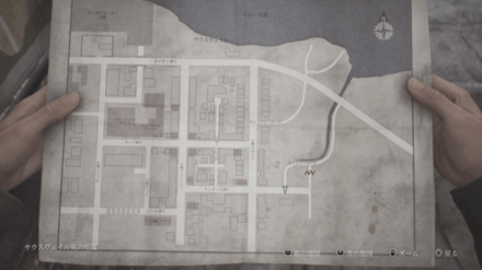 サウスヴェイル東の地図の画像