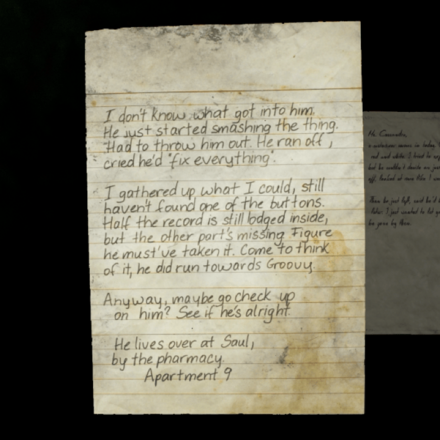 バーニーリィーズのメモの画像