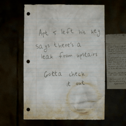 小さなメモの画像