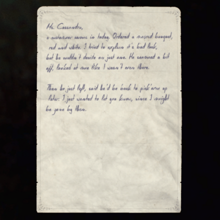 花屋のメッセージの画像