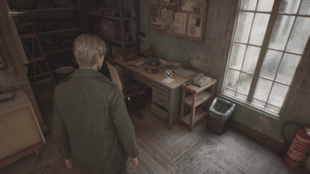 奥の部屋の手紙の入手場所の現地画像