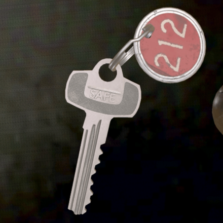 アパート212号室の鍵の画像