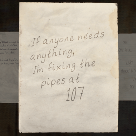 受付のメモの画像