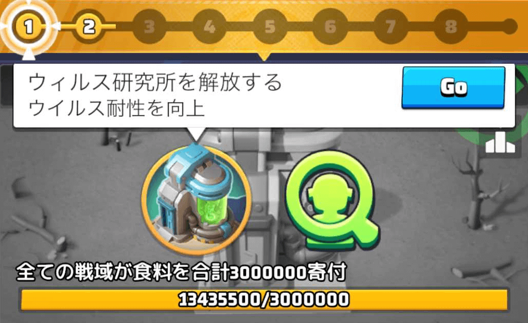 天下の雲行きの進行に応じてシーズンコンテンツが解放される