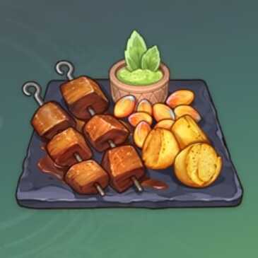 牛ハツの串焼きの画像