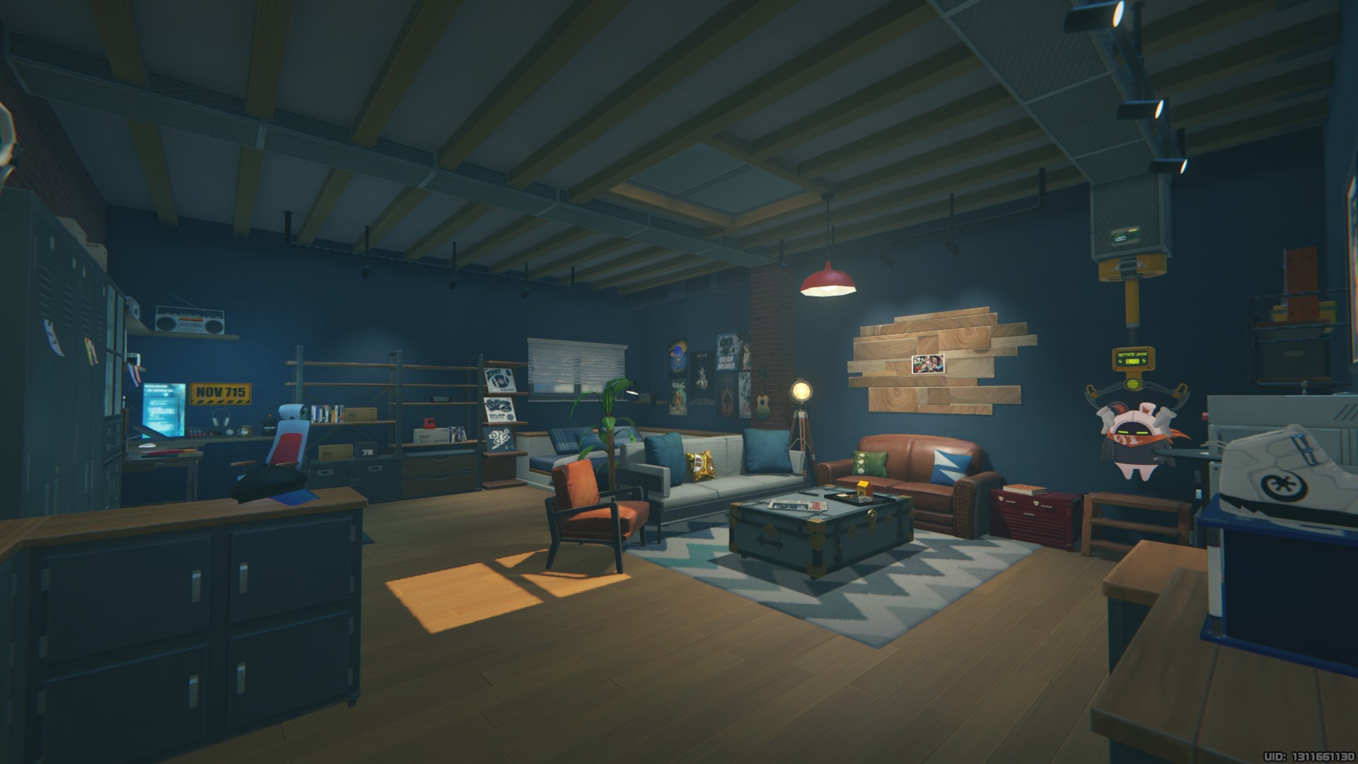 男主人公の部屋