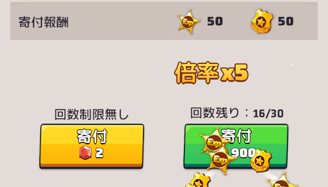 上げたい連盟科学に寄付することで強化できる