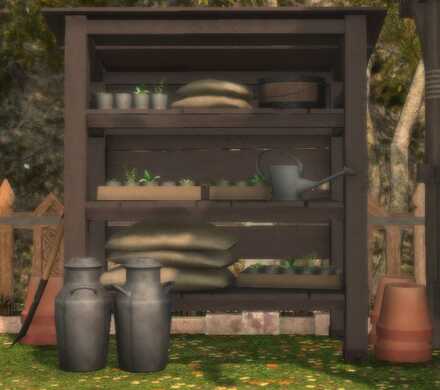 ガーデンツールシェルフ