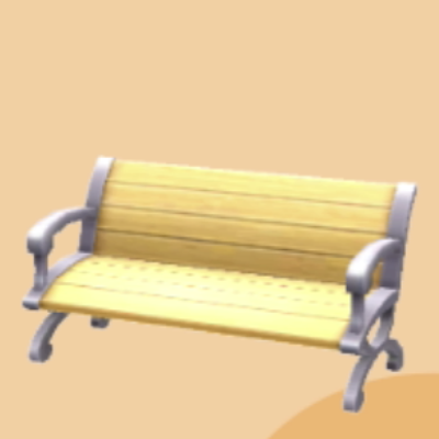 こうえんのベンチ画像