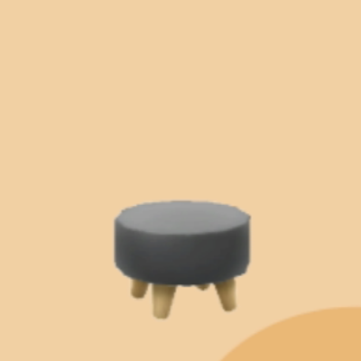 くろいスツール画像