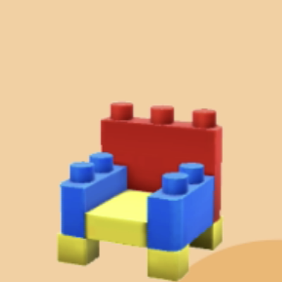 ブロックチェア画像