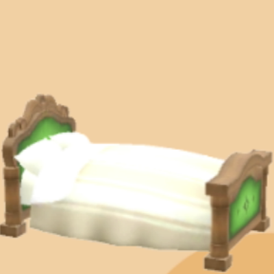 アンティークなベッド画像