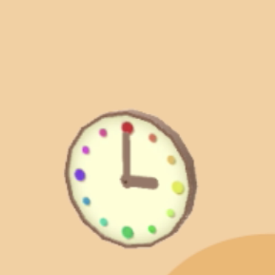 カラフルなとけい画像