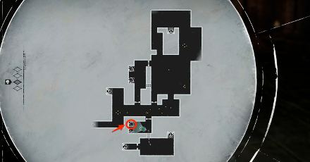 守衛の脛当宝箱マップ画像