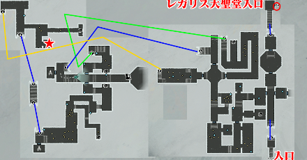 炎の魔道器宝箱マップ画像
