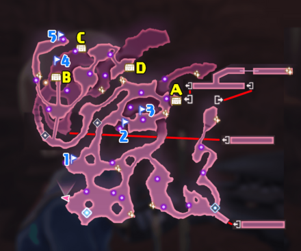 エリア4 五竜岳全体マップ